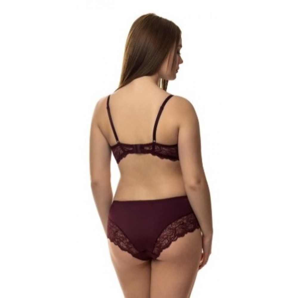 Women's bra Priority 124, plum color