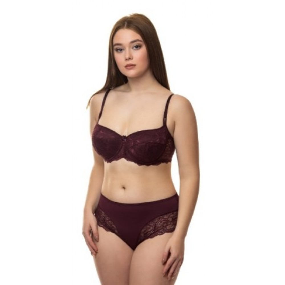 Women's bra Priority 124, plum color