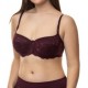 Women's bra Priority 124, plum color