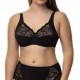 Women's bra Priority 161, black color