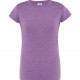Sieviešu vienkrāsains T-krekls ar īsām piedurknēm (Gaiši violetā krāsā)