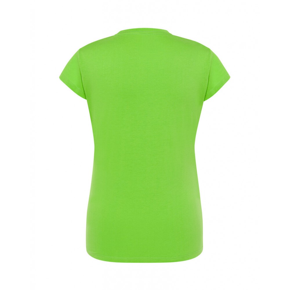 Women's Plain Short Sleeve T-shirt (Lime)