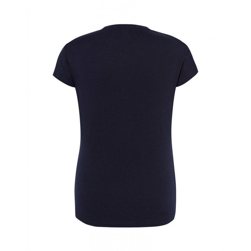 Sieviešu vienkrāsains T-krekls ar īsām piedurknēm (Tumši zilā krāsā)