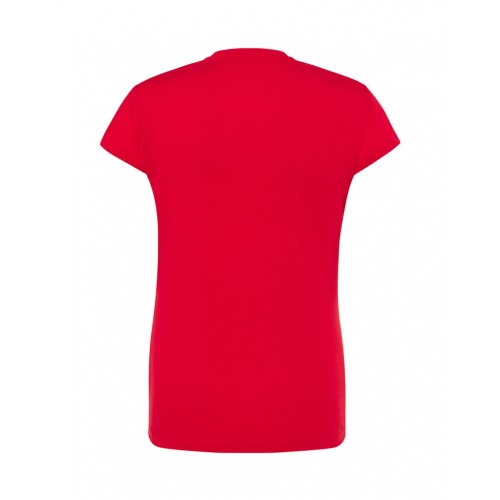 Sieviešu vienkrāsains T-krekls ar īsām piedurknēm (Sarkanā krāsā)