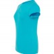Women's plain short sleeve t-shirt (turquoise)