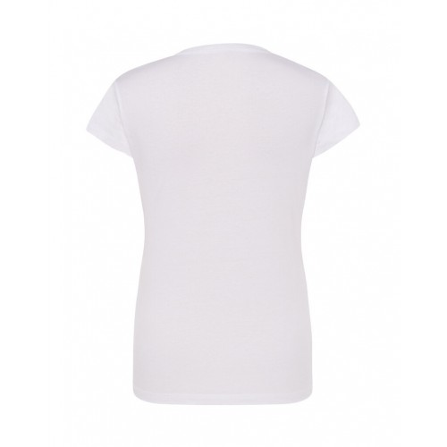 Sieviešu vienkrāsains T-krekls ar īsām piedurknēm (Balta)