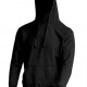 761 Мужская толстовка с капюшоном "Hooded"(Black)