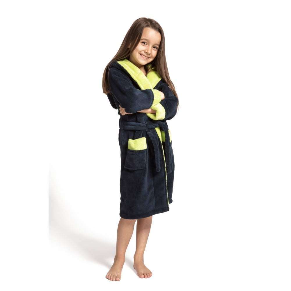Bērnu halāts ENVIE Delfino (Navy/Lime) Bērnu halāts ENVIE Delfino (Navy/Lime)