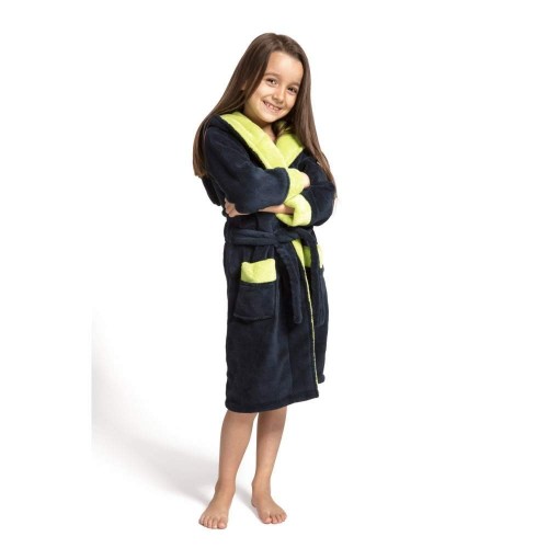 Bērnu halāts ENVIE Delfino (Navy/Lime)