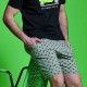 Men's pajamas with shorts Kenny (Black/Grey)