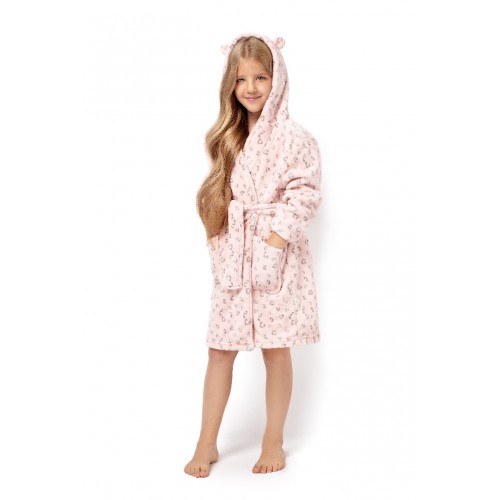 Girl's bathrobe ENVIE  Leopard (Pink)