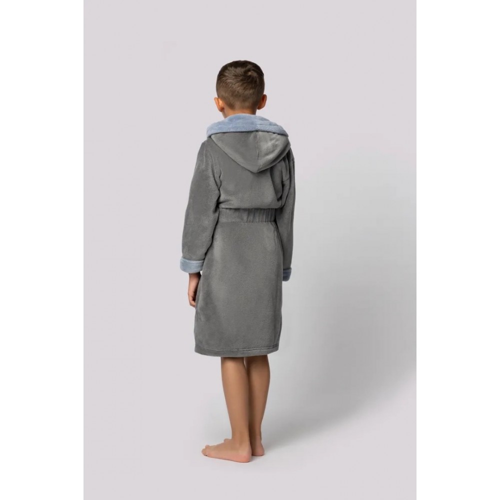 Bathrobe for boys ENVIE Delfino (Blue/Grey)