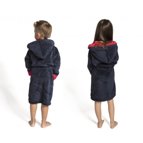 Children's bathrobe ENVIE Delfino (Navy/Red)