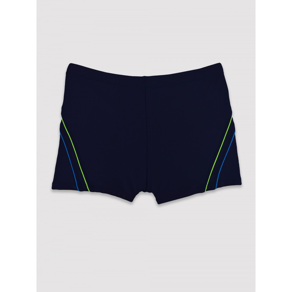 Boys' swimming trunks with stripes Yoclub KC-010 (Navy Blue)