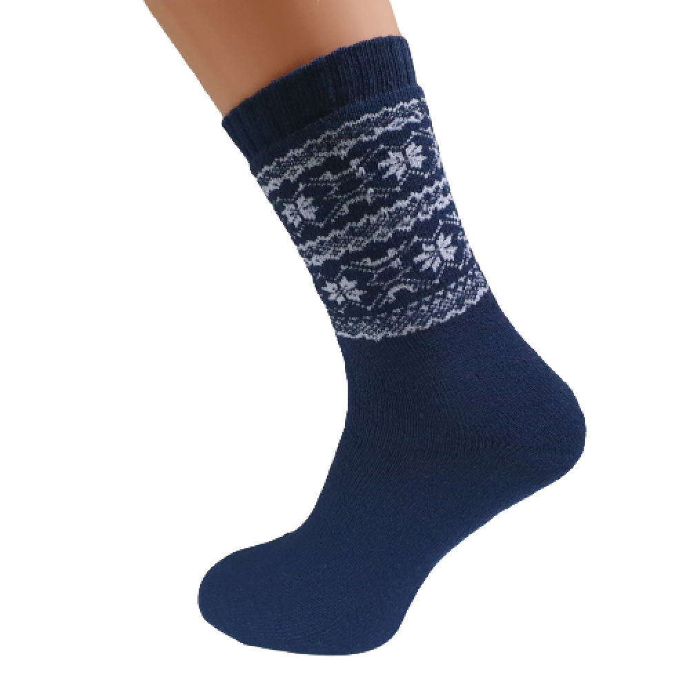 122 Men's terry socks with pattern