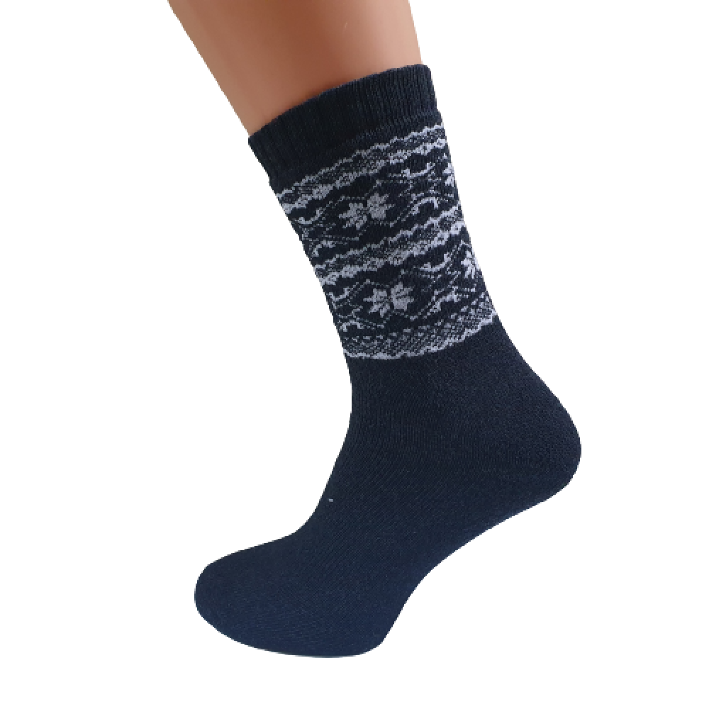 122 Men's terry socks with pattern