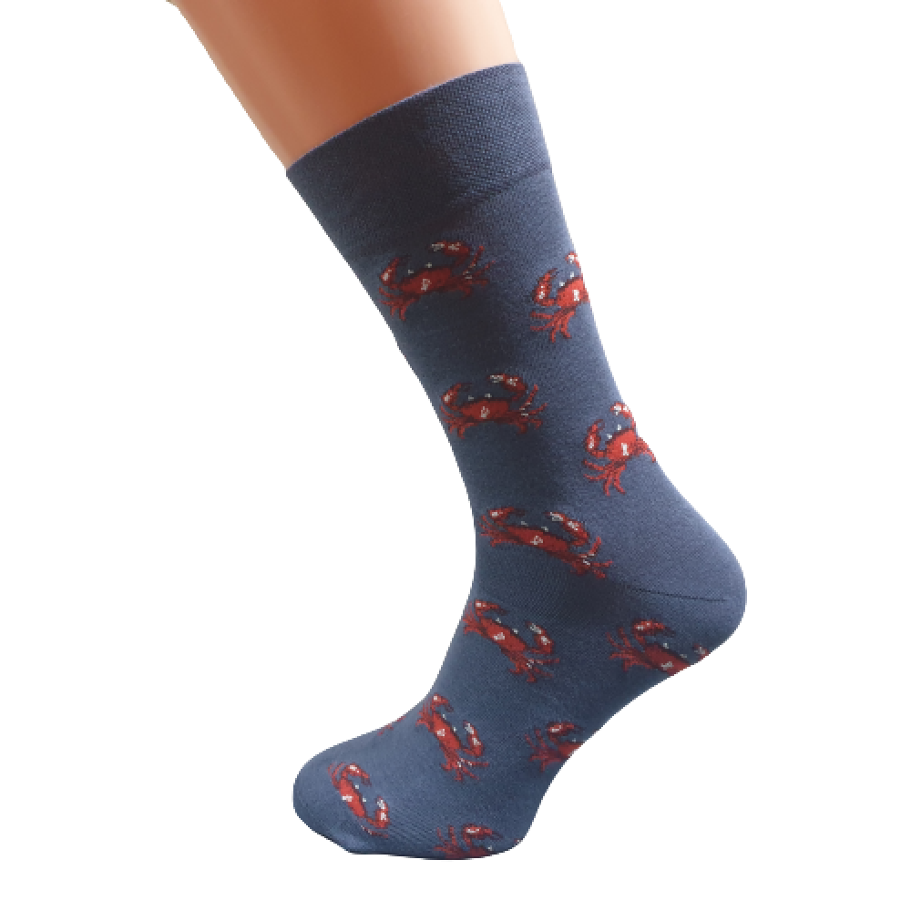 192 Krabs Men's classic socks with pattern