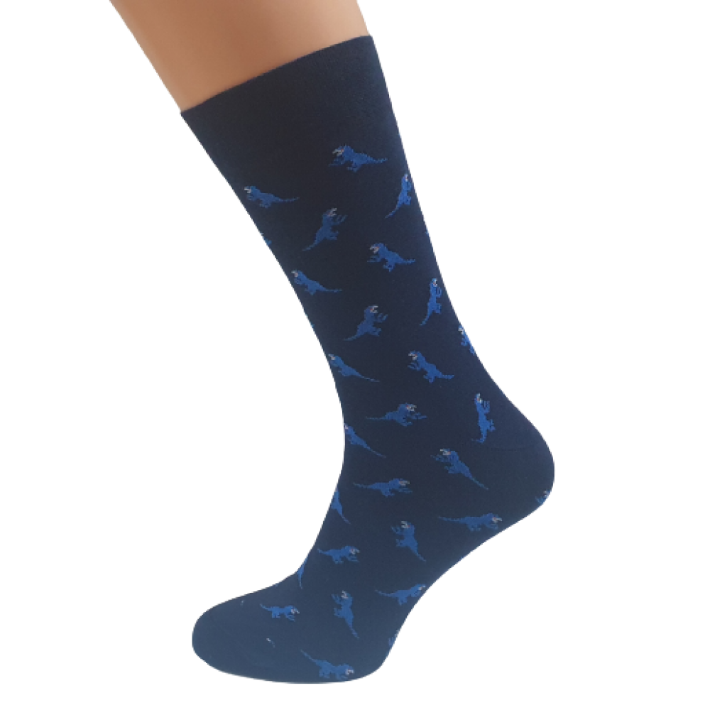 192 Dino Men's classic socks with pattern