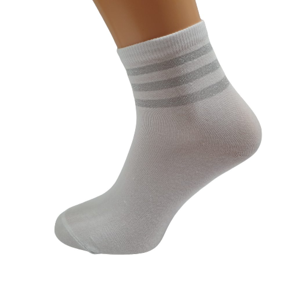 210 Lady's socks with lurex stripes