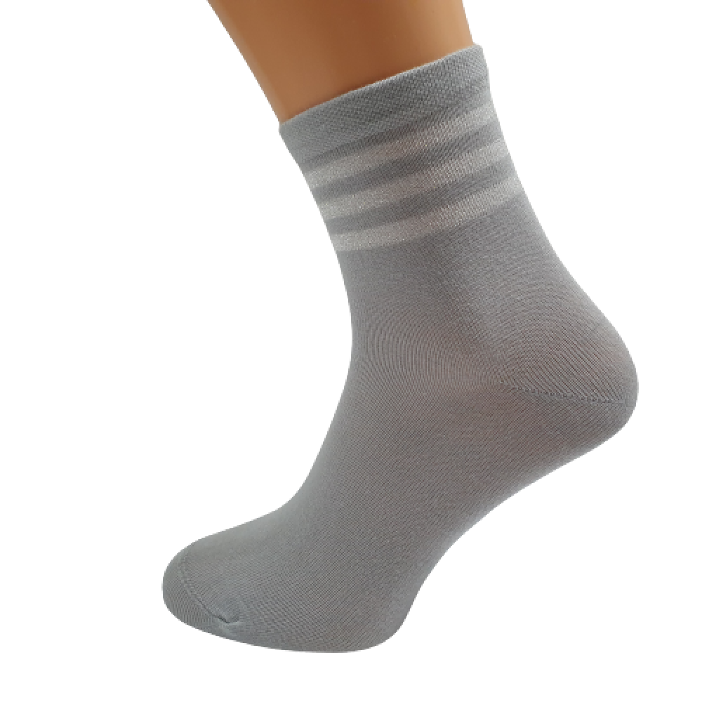 210 Женские классические носки с полосками из люрекса