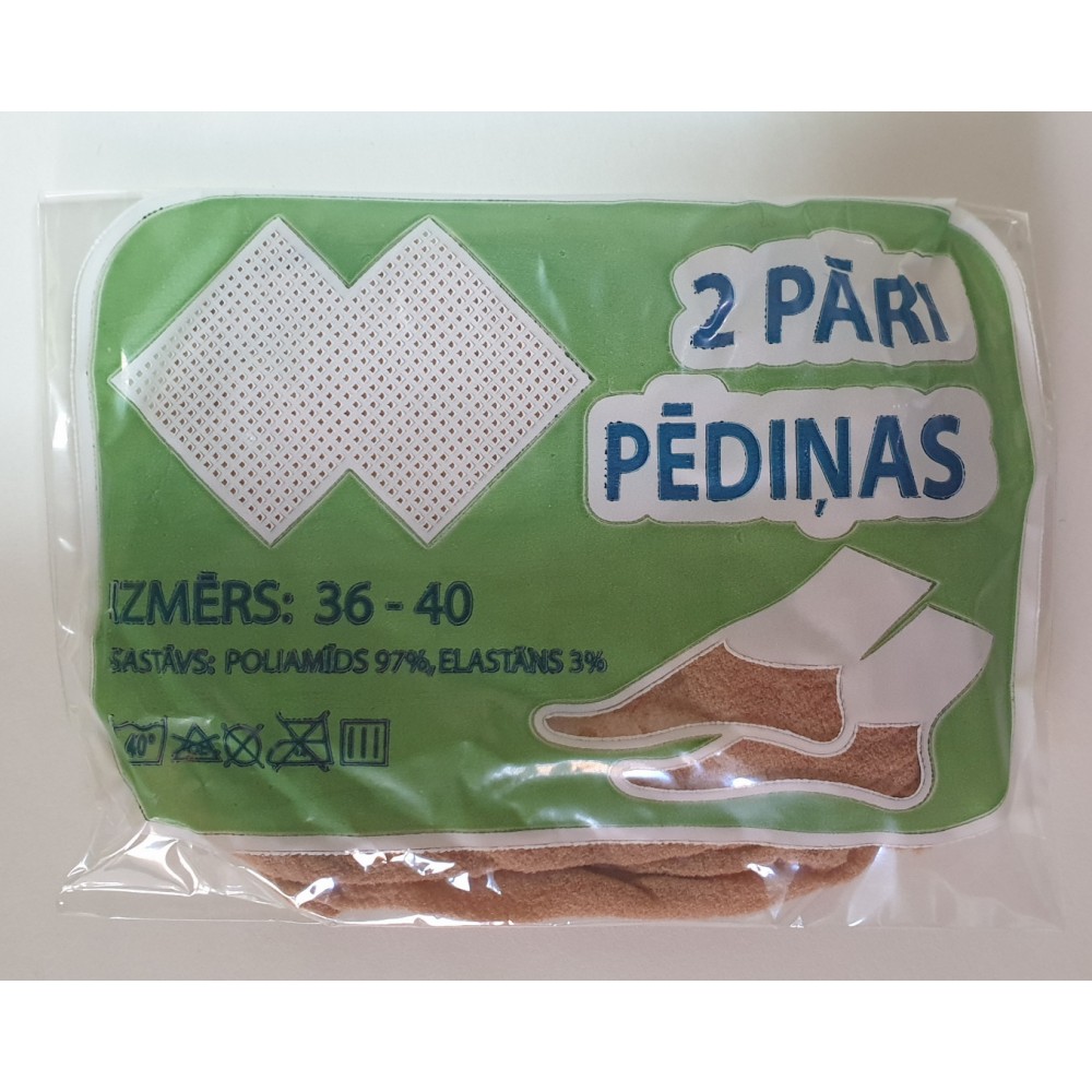105 Sieviešu pēdiņas ( 2 pāri ) 105 Sieviešu pēdiņas ( 2 pāri )