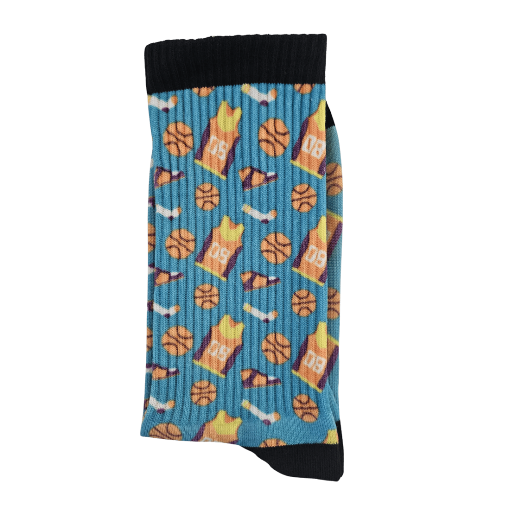 Printed sport socks "Basketball-08"