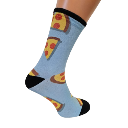 Printed classic socks "Pizza"