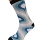 Printed sport socks "Blue Abstract"