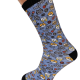 Printed sport socks "Blue Cats"
