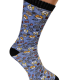 Printed sport socks "Blue Cats"