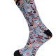 Printed classic socks "Blue Christmas"