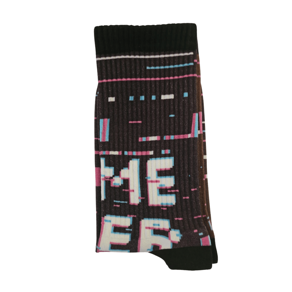 Printed sport socks "Game Over"