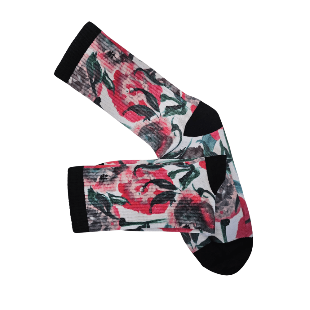 Printed sport socks "Watercolor Flowers"