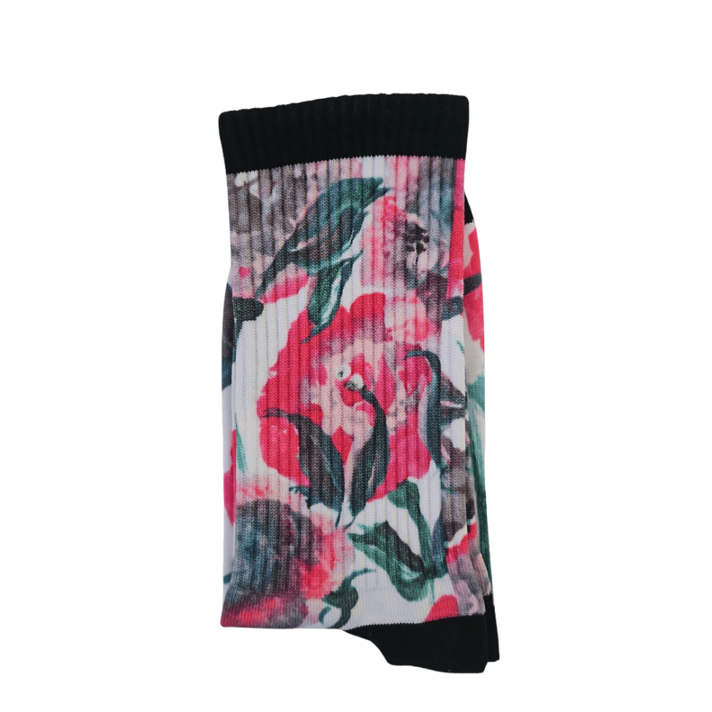 Printed sport socks "Watercolor Flowers"