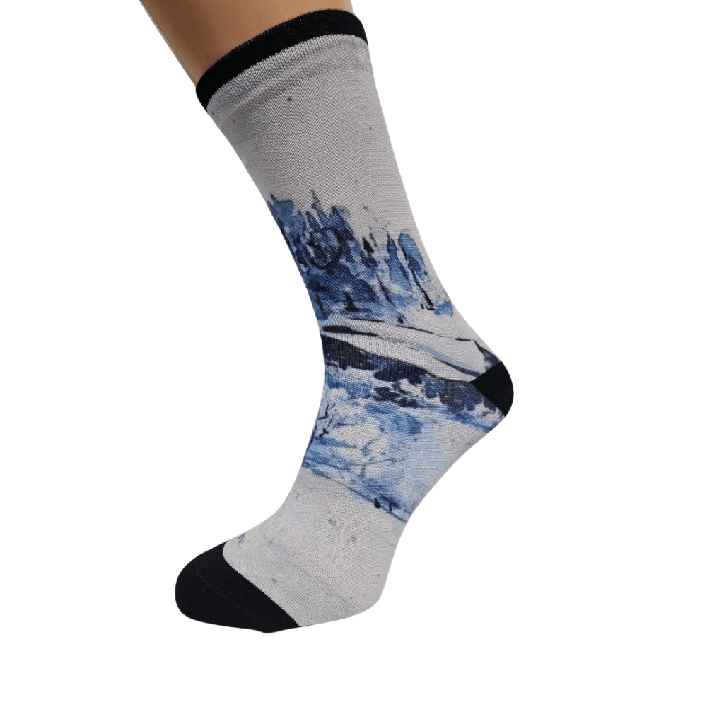 Printed classic socks "Winter"