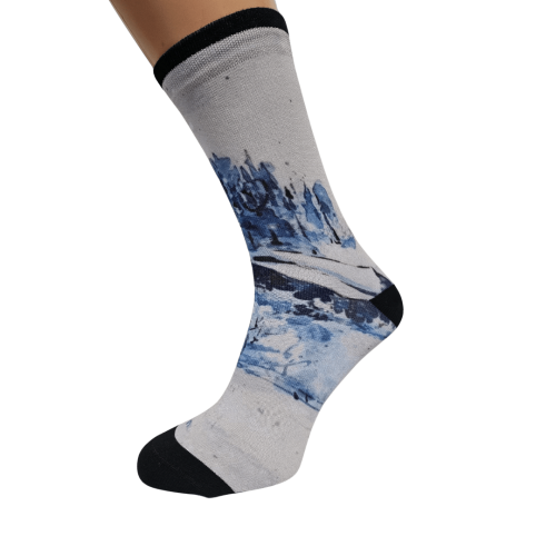 Printed classic socks "Winter"