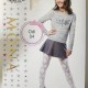 Girls tights 60 den with 3D pattern Odi 04 (MONA)