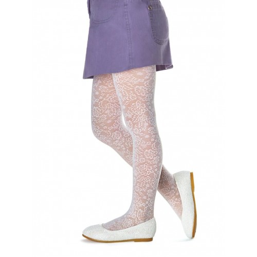 Girls tights with pattern 40 den Bloomy (MONA)