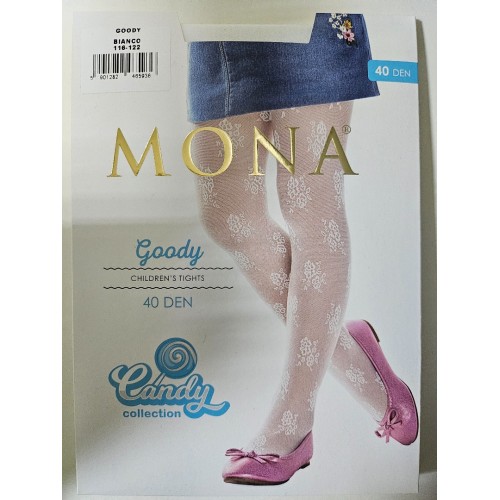 Girls tights with pattern 40 den Goody (MONA)