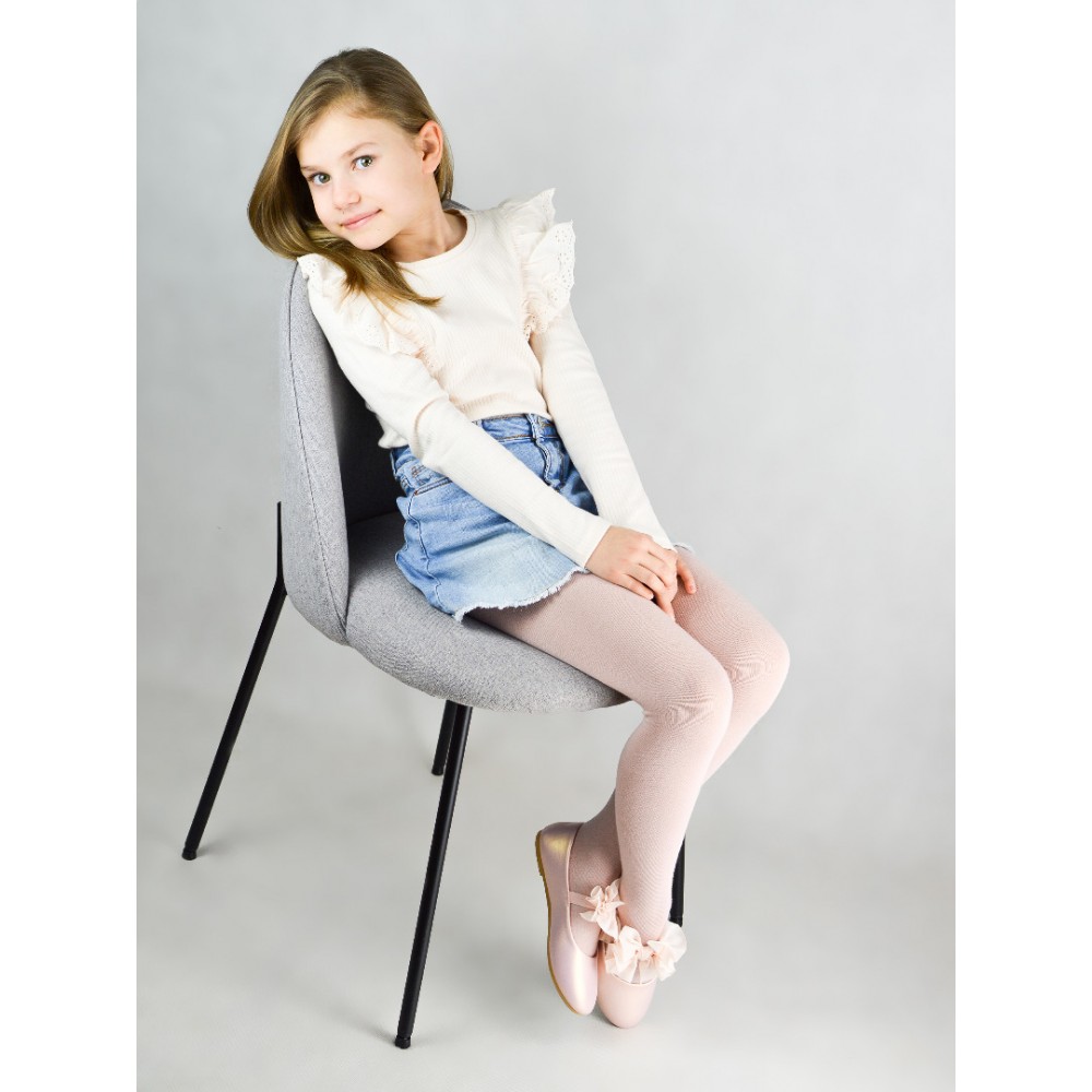 Детские хлопковые колготки арт.5475  Dirty Pink