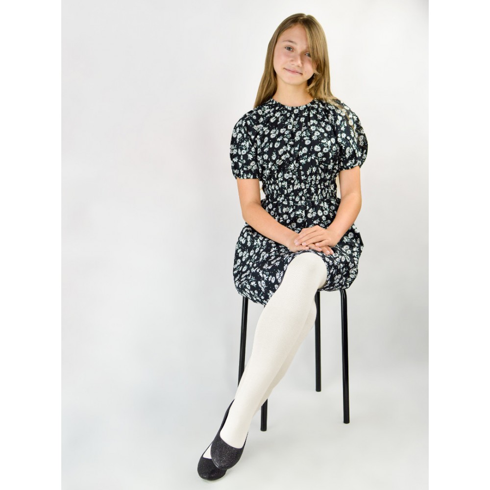 Детские хлопковые колготки арт.5475 White