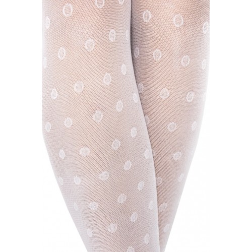 Girls' tights with flower pattern Noviti RM-016 (30 den)