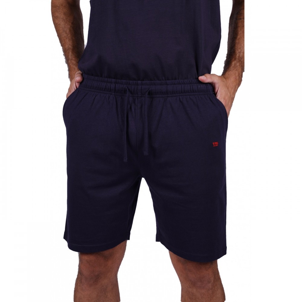 Men's shorts with "SM" embroidery PA33 (Blue Navy)