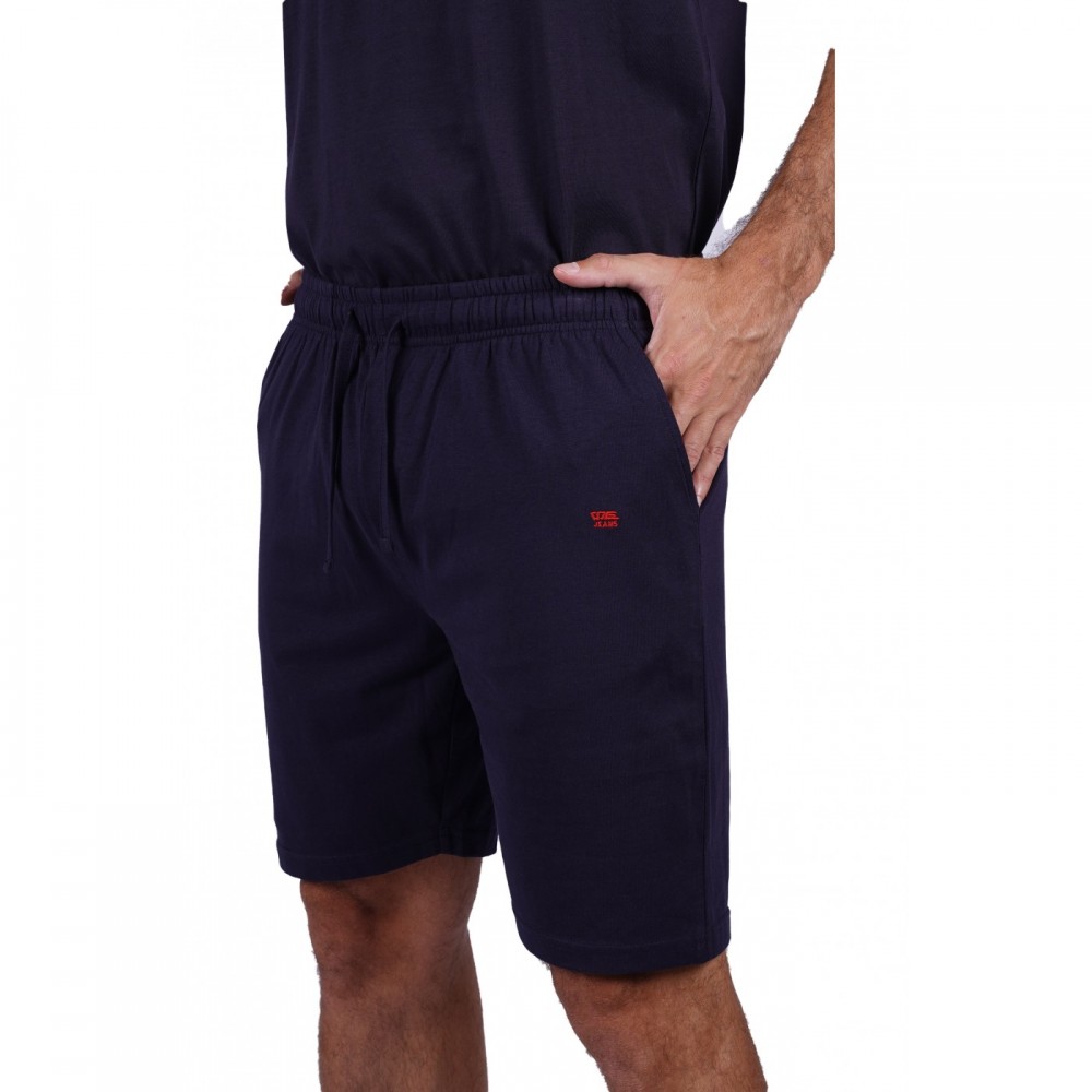 Men's shorts with "SM" embroidery PA33 (Blue Navy)