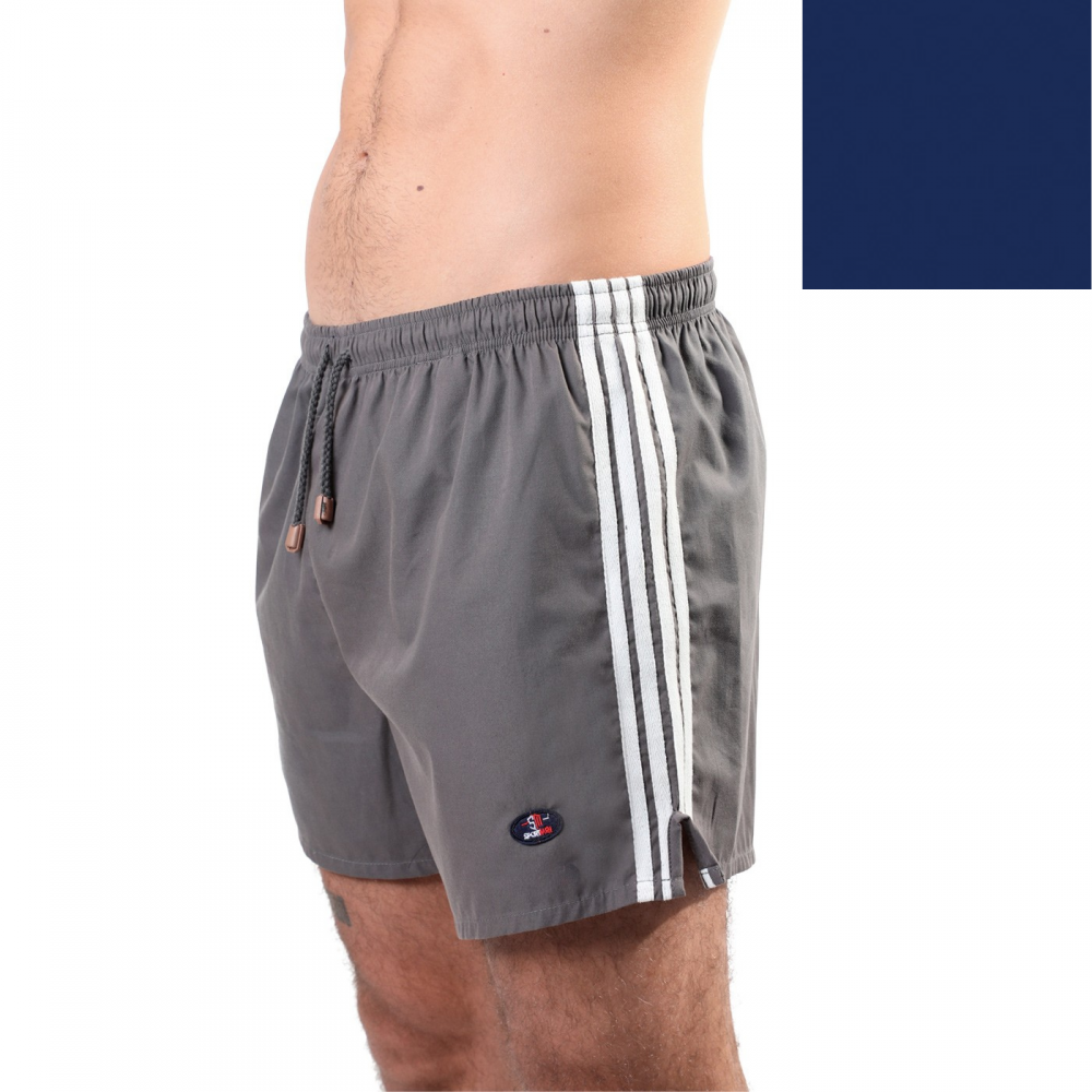 Men's shorts with stripes SP05 (Blue Navy)