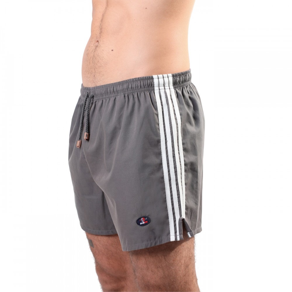 Men's shorts with stripes SP05 (Grey)