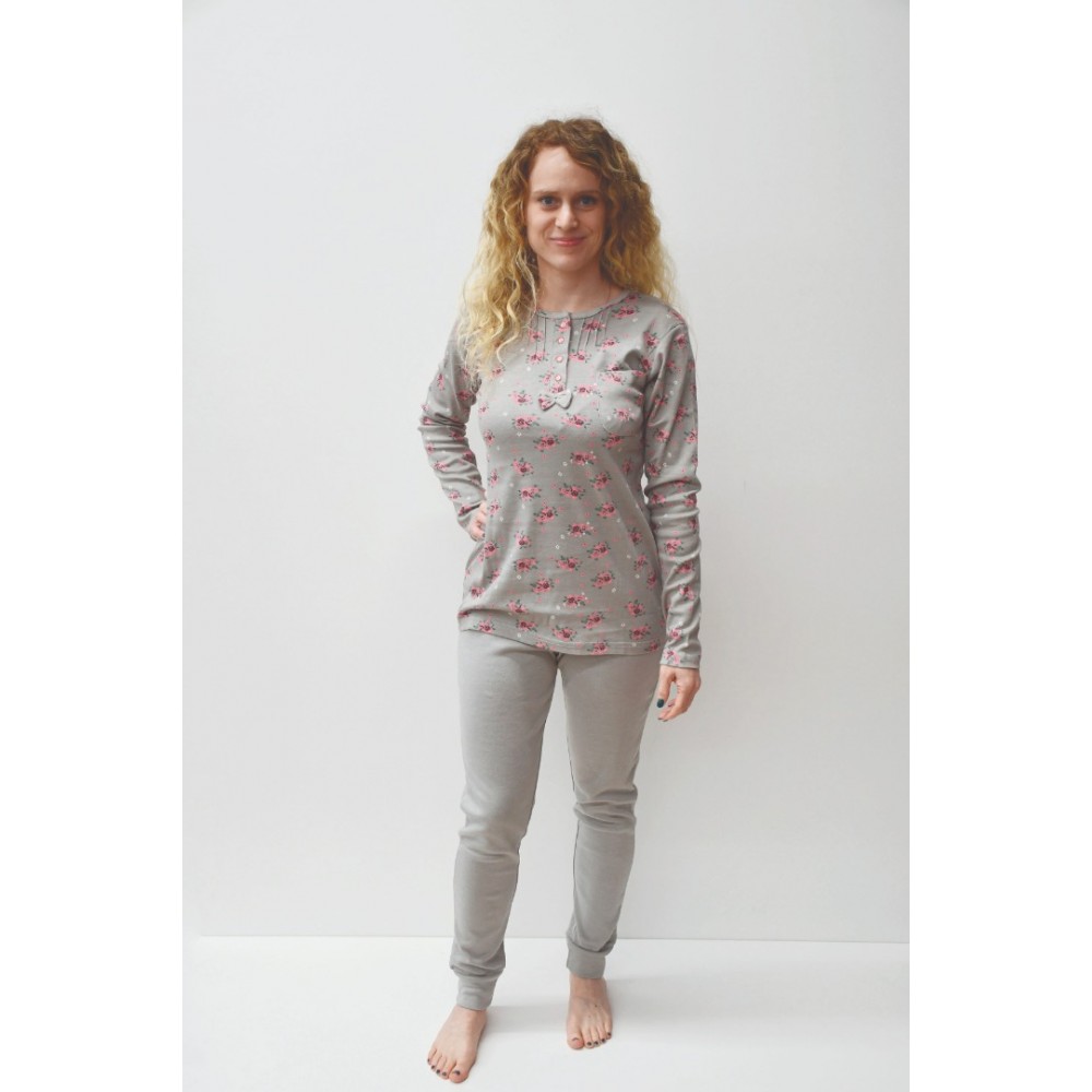 Women's pajamas with long pants Felicia (grey)