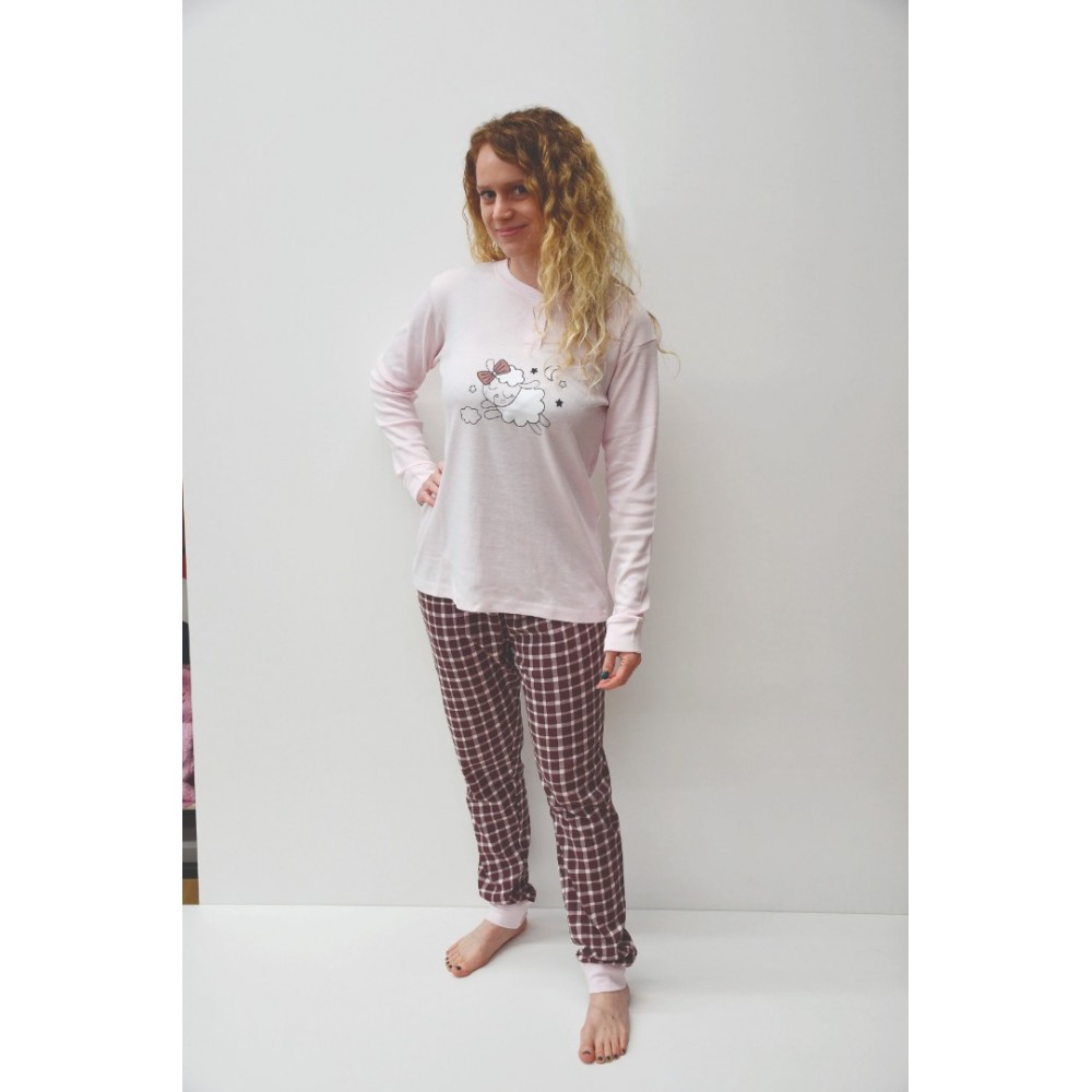 Women's pajamas with long pants Pamy (pink)