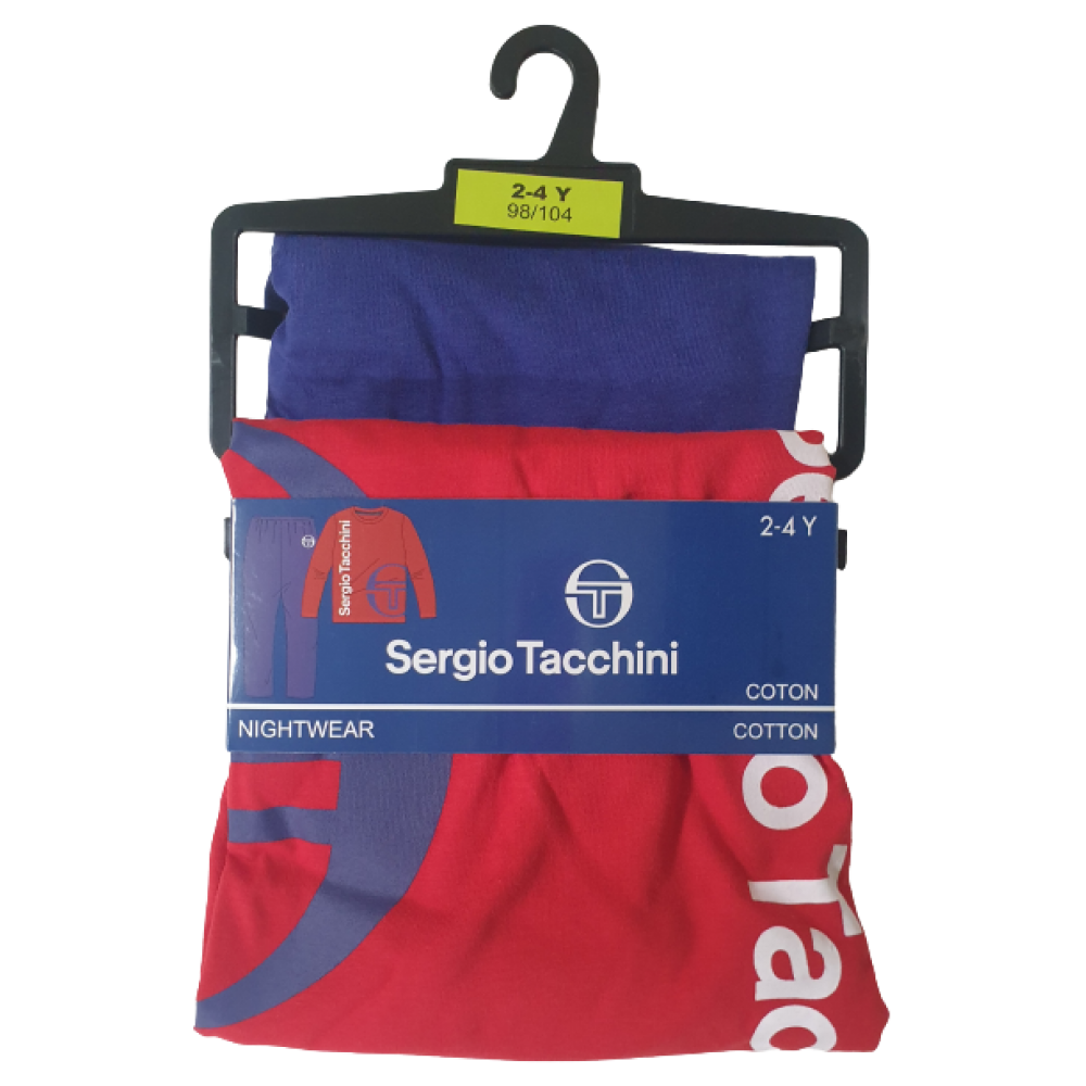 Pajamas for boys Sergio Tacchini mod.2433 Red-Marine