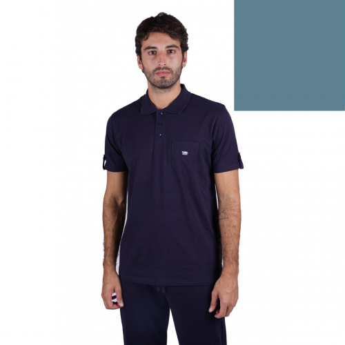 T-shirt POLO with pocket and embroidery SH77 MAXI (Avion)